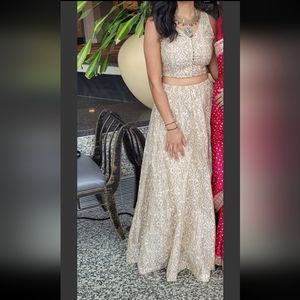 Indowestern Style Lehenga (blouse and skirt) - 2 piece
